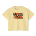Foxy Lady Boxy Tee — Retro 70s Graphic Women’s Crop T-Shirt