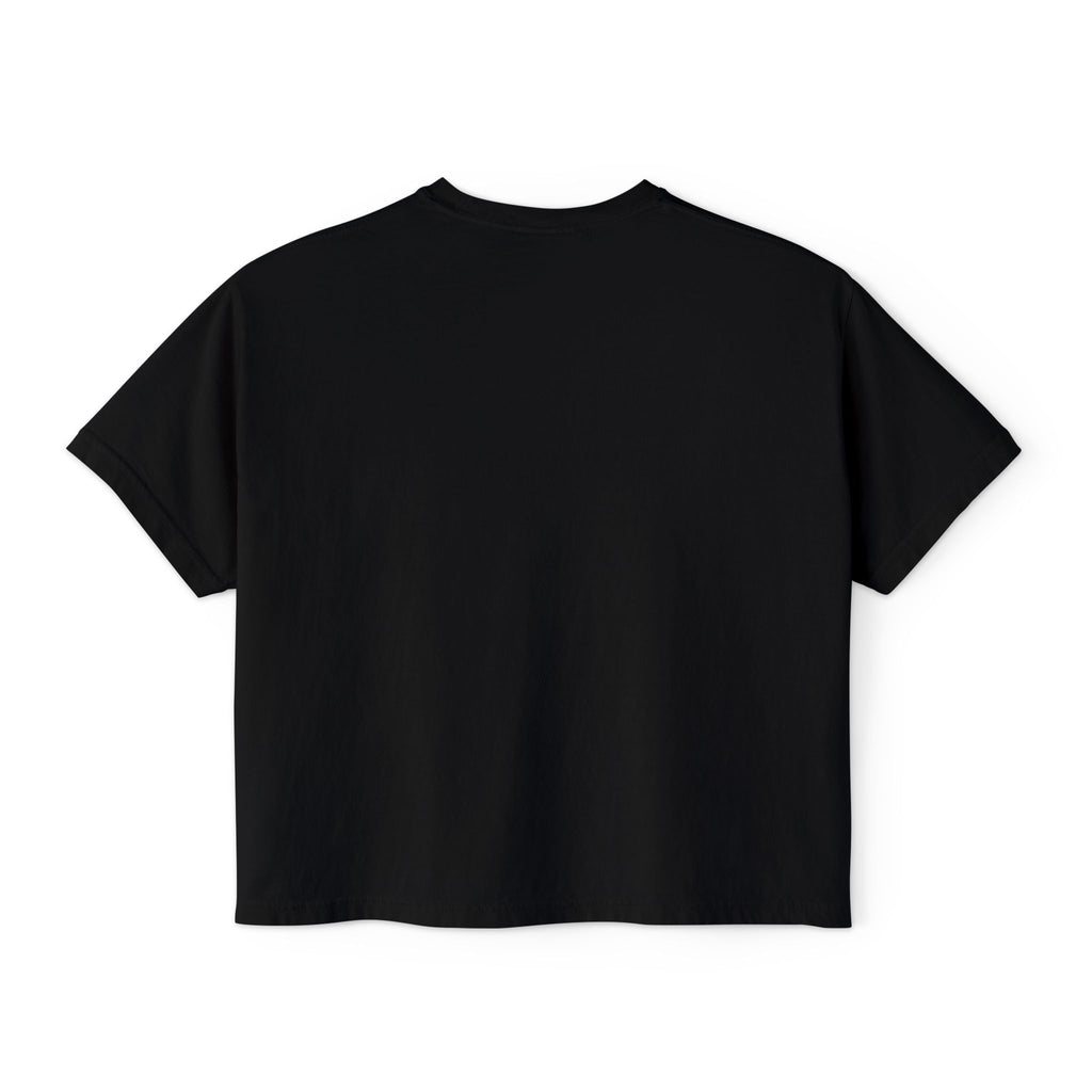 Foxy Lady Boxy Tee — Retro 70s Graphic Women’s Crop T-Shirt