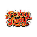 Foxy Lady sticker | retro script, kiss-cut vinyl decal